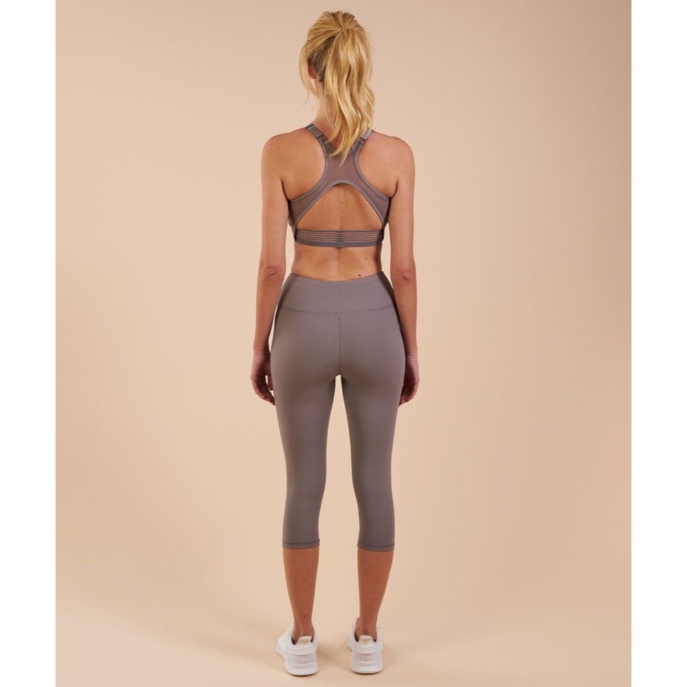 Gymshark Dreamy Cropped Leggings - Slate Grey - XS